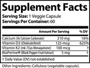 Vitamin D3 and K2 Supplement